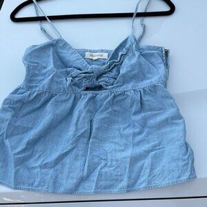 Madewell Light Blue Denim Top